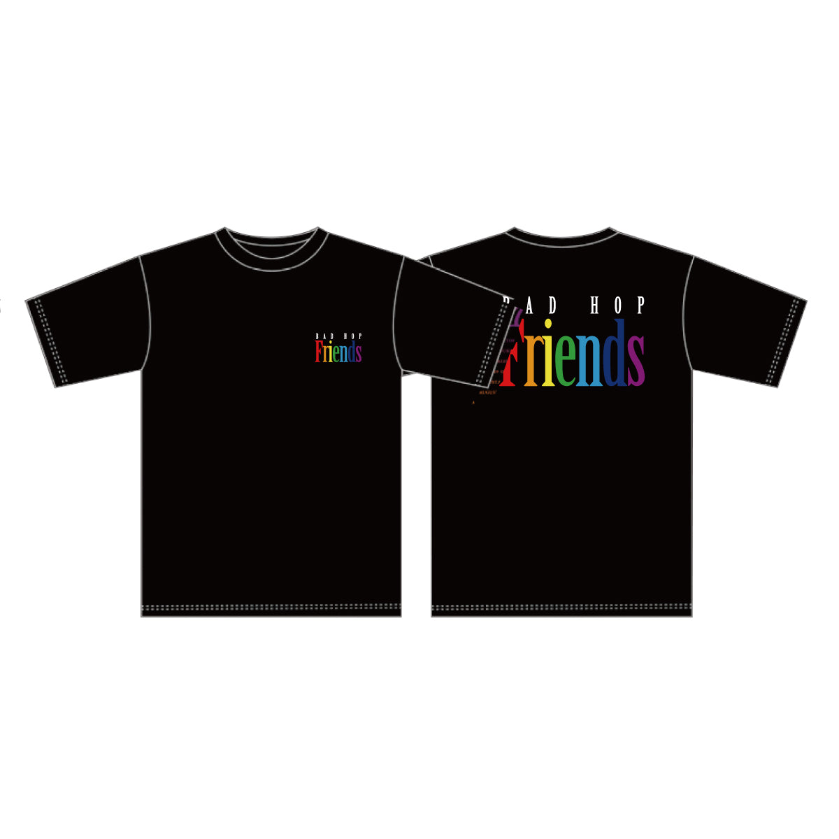 RAINBOW FRIENDS TEE / BLACK