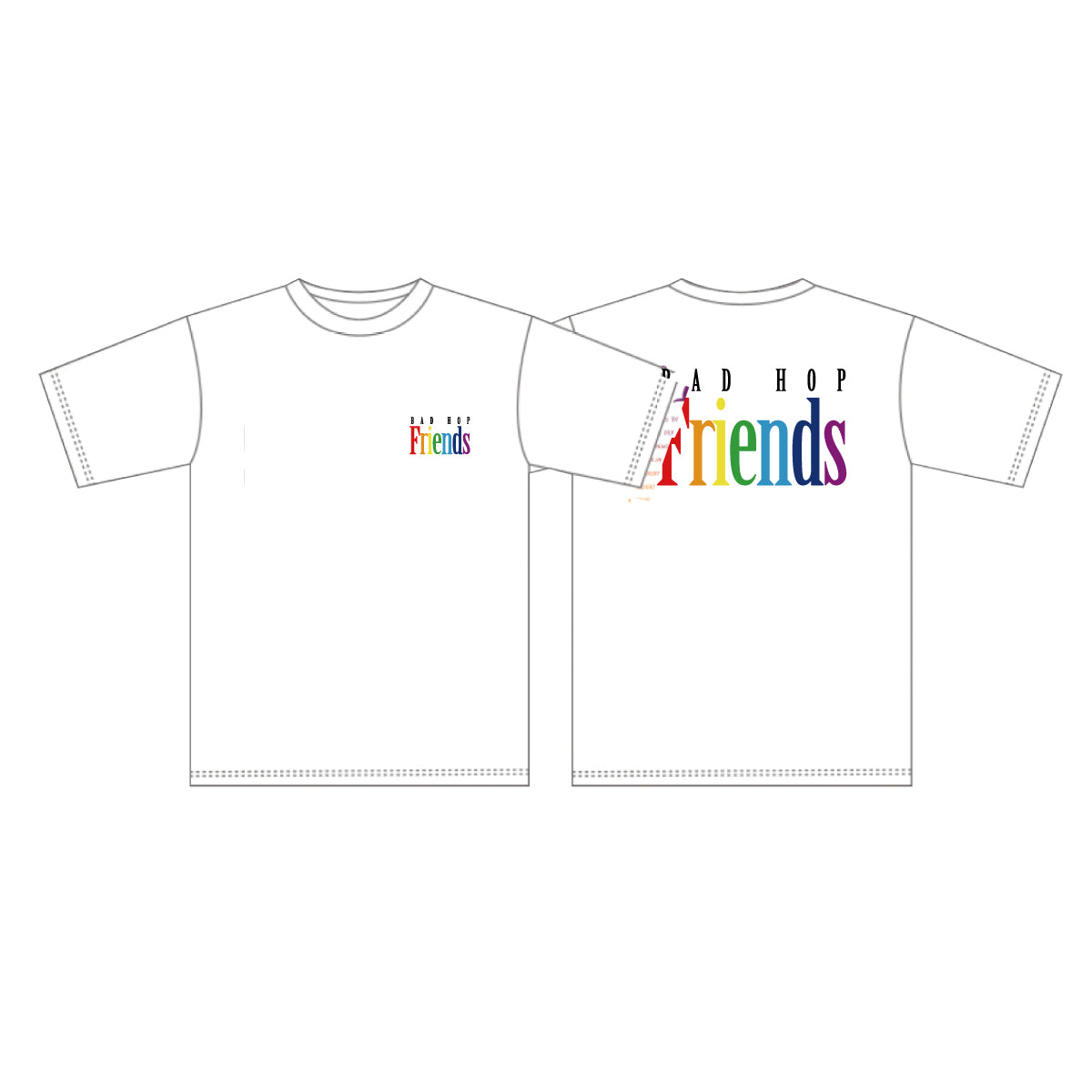 RAINBOW FRIENDS TEE / WHITE
