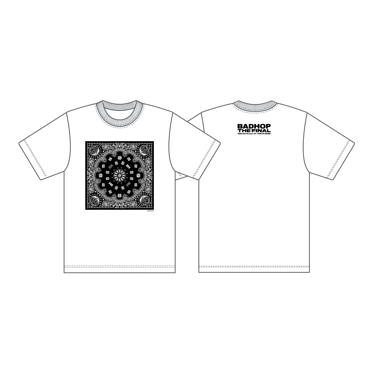 BH BANDANA TEE / WHITE