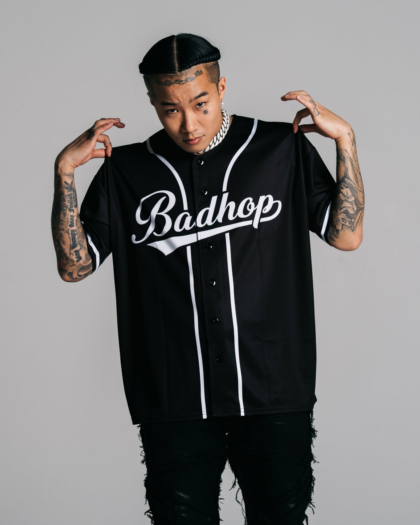BH BASEBALL SHIRT / BLACK