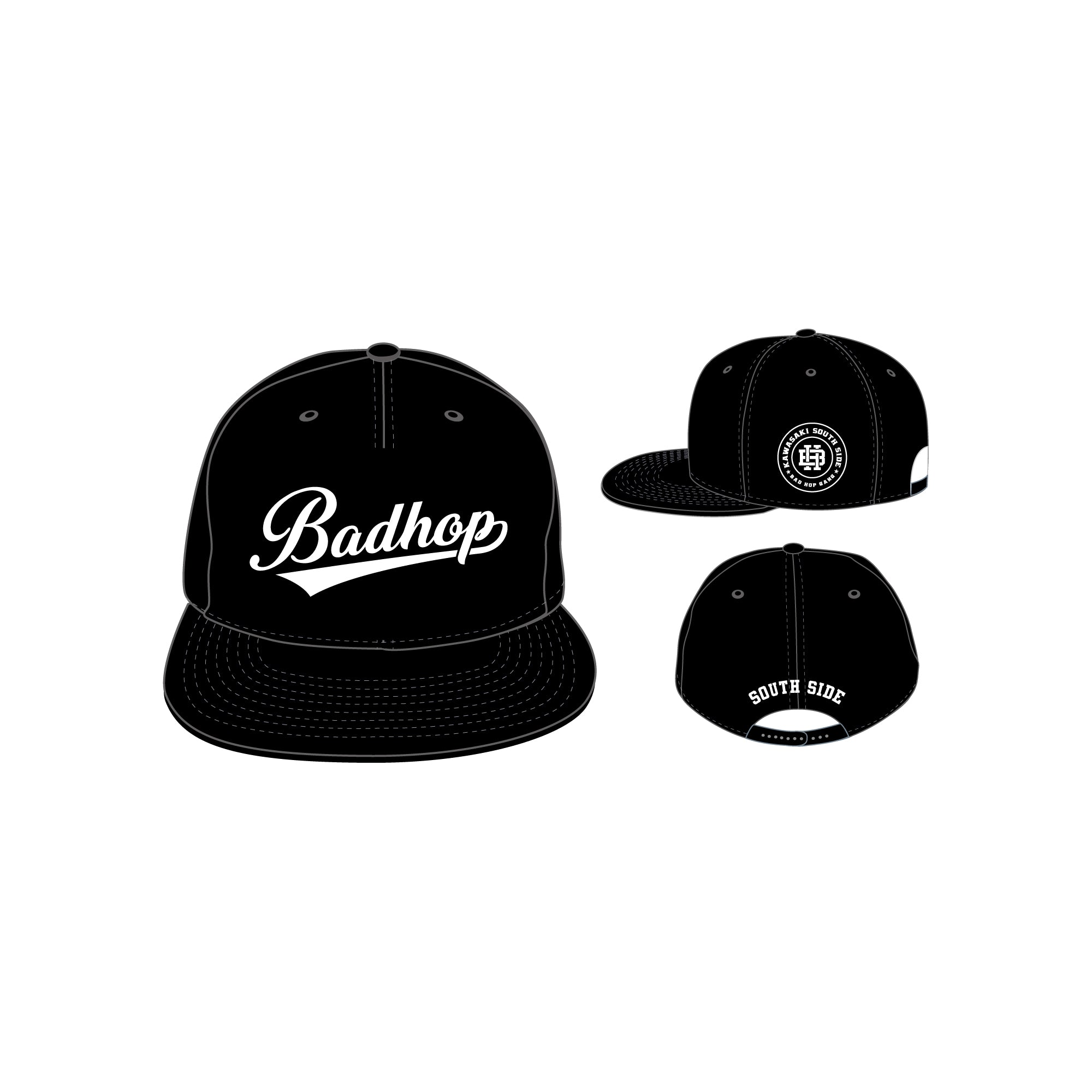 BADHOP CAP BASEBALL CAP / BLACK | www.gamutgallerympls.com